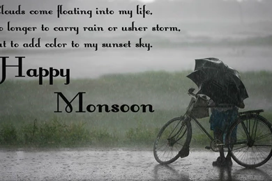 Happy Monsoon Wishes Quotes HD Wallpapers