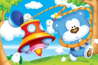 Free Wallpapers   Free Cartoon Wallpapers   Blue Bear Wallpapers ...