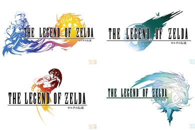 Final Fantasy X Legend Of Zelda Logos Cross Over By Shattered ...