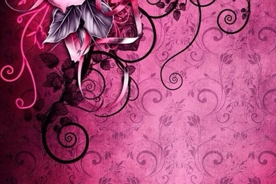 Filigree Rose IPhone5 Wallpaper.