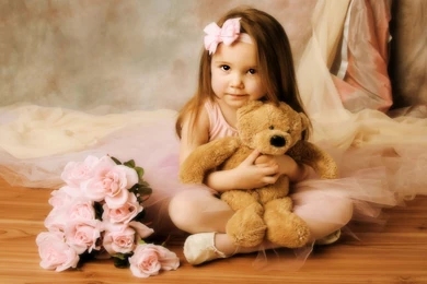 Girl With Teddy Bear Cute High Definition Wallpapers ...