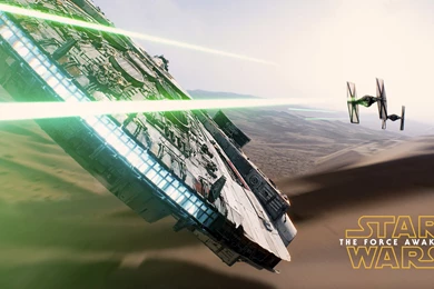 Millennium Falcon Followed By TIE Fighters Wallpapers   Movie ...