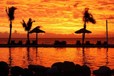 Sunset In Fiji Mobile Wallpapers 14439