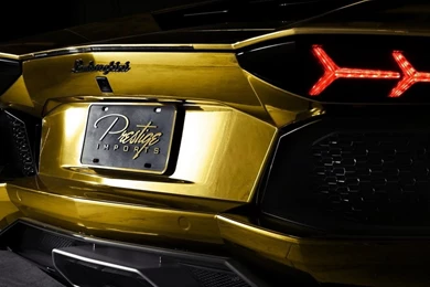 1280x1024 Prestige Imports Yellow Lamborghini Aventador Taillights ...
