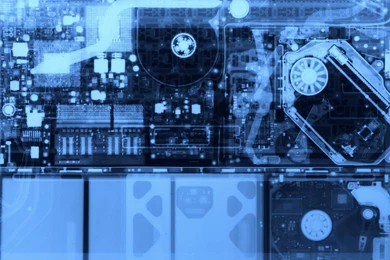 Картинки рентген, платы, компьютерные детали   обои 1366x768