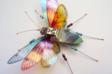 Insects Built From Old Computer And Video Game Machine Parts ...
