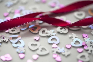 Heart Shaped Glitter Widescreen Wallpapers