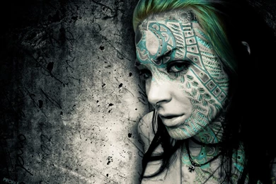 Wallpapers Grunge Tatoo Abstract Girl Tattoo 1024x768