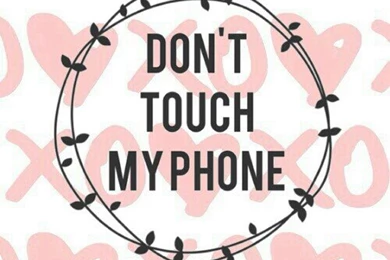 Like Litterly Don't Touch My Phone