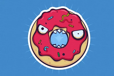 Download Minimalistic Zombies Wallpapers 1340x800