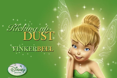 Tinkerbell Wallpaper:kicking Up Dust