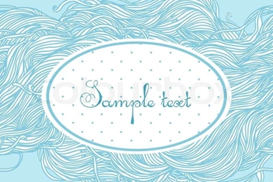 Abstract Light Blue Hand drawn Pattern, Waves Background. Seamless ...