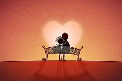 Couple In Love Art Wallpapers For Desktop, Laptop & Mobile
