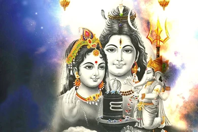 Shiv Parvati Ganesh Images Photos