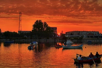 Amazing Sunset On Costinesti Romania >> HD Wallpaper, Get It Now!