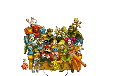 Videogame Characters Mega Man Sonic The Hedgehog Solid Snake ...