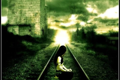 Stylish DP's And Covers For FaceBook: Alone Sad Girl Wallpapers ...