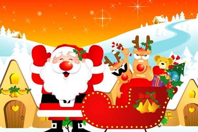 Free Merry Christmas Santa Claus HD Wallpapers For iPad