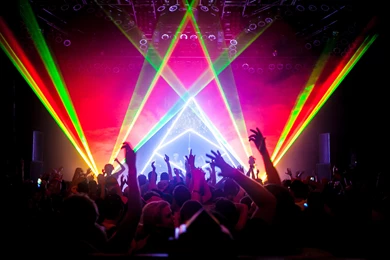 Laser Show Concert Lights Color Abstraction Psychedelic Wallpapers ...