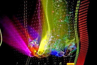 Wallpapers Lasers Green Laser Show 1024x768