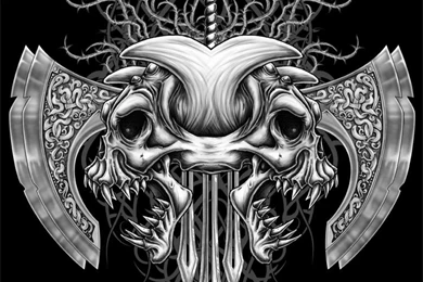 DeviantArt: More Like Tribal Demon Skull By Oblivion design