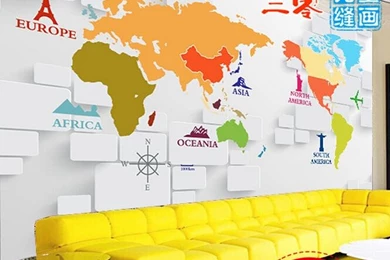 Aliexpress.com : Buy 2015 1 Sq.m. 3D Nonwoven Custom Large Mural ...