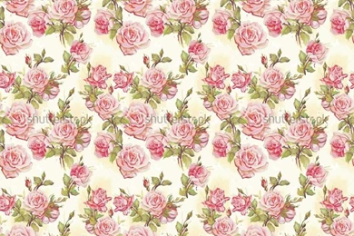 Pink Rose Pattern Wallpapers
