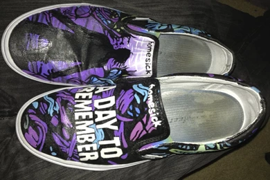 A Day To Remember Homesick Vans By Shoesbyshea On DeviantArt