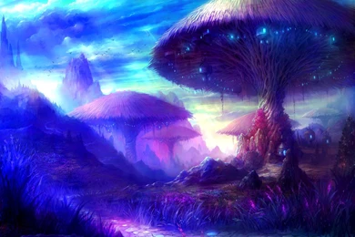 Fairy Village Art   ID: 21693