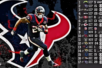 Arian Foster – 2013 Texans Schedule Wallpapers