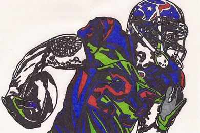 DeviantArt: More Like Arian Foster Ink Illustration (Grass Stains ...