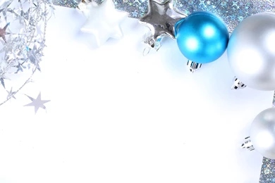 Blue And Silver Balls Merry Christmas Wallpapers   HD Wallpapers