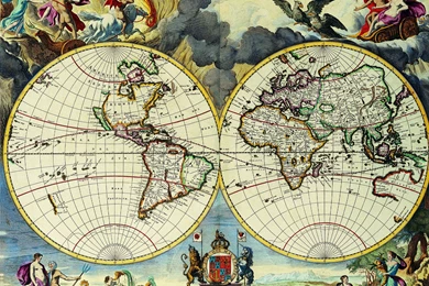 Old World Map Cartography Geography D 3500x2600 (21) Wallpapers ...