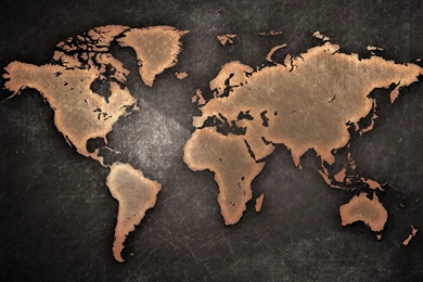 Old Styled World Map   Nexus Wallpapers