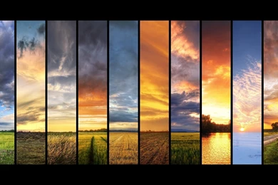 1500x500 Sunset Collage Twitter Header Photo