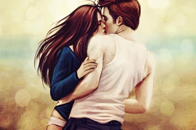 Kristen Stewart Robert Pattinson Love Couple Wallpapers