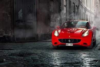 Ferrari California Selective Color Black White Vehicles Cars Auto ...