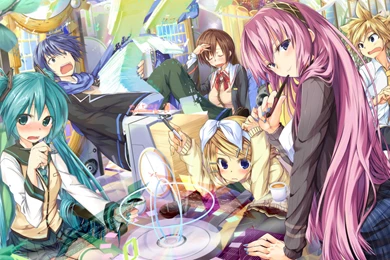 Download Wallpapers 3840x2160 Vocaloid, Hatsune Miku, Megurine Luka ...