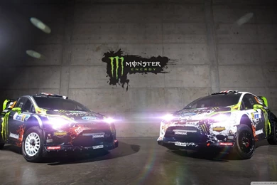 Ken Block Monster Energy Ford Fiesta WRC HD Desktop Wallpapers ...