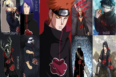 Wallpapers Pain Nagato Kakuzi Kisame Konan Naruto Orochimaru ...