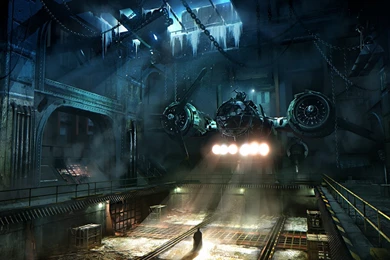 Batman Aircraft Gotham City Artwork Arkham Origins Wallpapers ...
