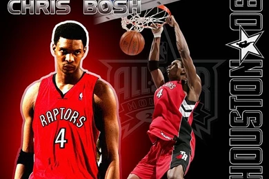 NBA Toronto Raptors   NO.4 Chris Bosh Pictures 6   Wallcoo.net