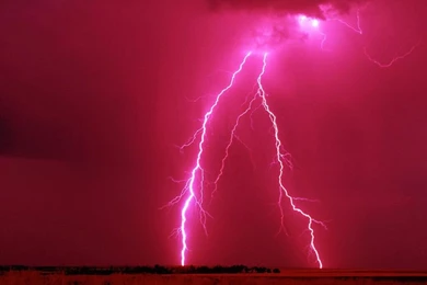 Red Lightning Storm   Bing Images