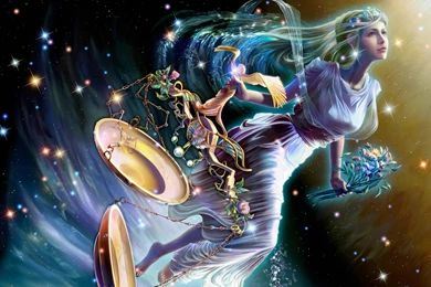 Download Wallpapers Cg Wallpapers, Yutaka Kagaya, Zodiac, Libra ...