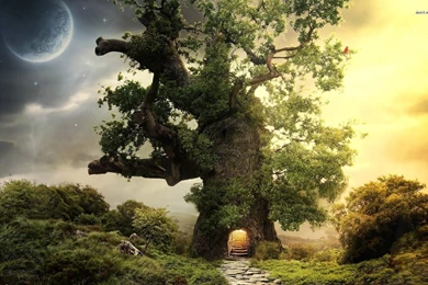 Treehouse Wallpapers Fantasy Wallpapers