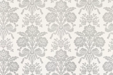Tatton Silver Damask Wallpapers