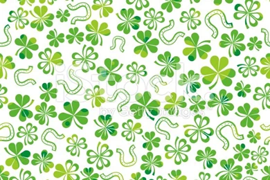 Green Backgrounds With Shamrock Stock Vector Art 8476174   IStock