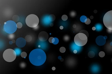Abstract Blue Gray Circles Bokeh