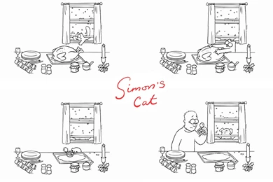 Download Wallpapers 1920x1080 Simons Cat, Turkey, Christmas ...