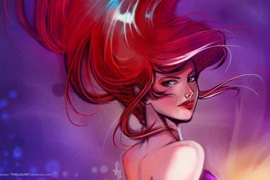 Ariel The Little Mermaid Wallpapers By TholiaArt On DeviantArt
